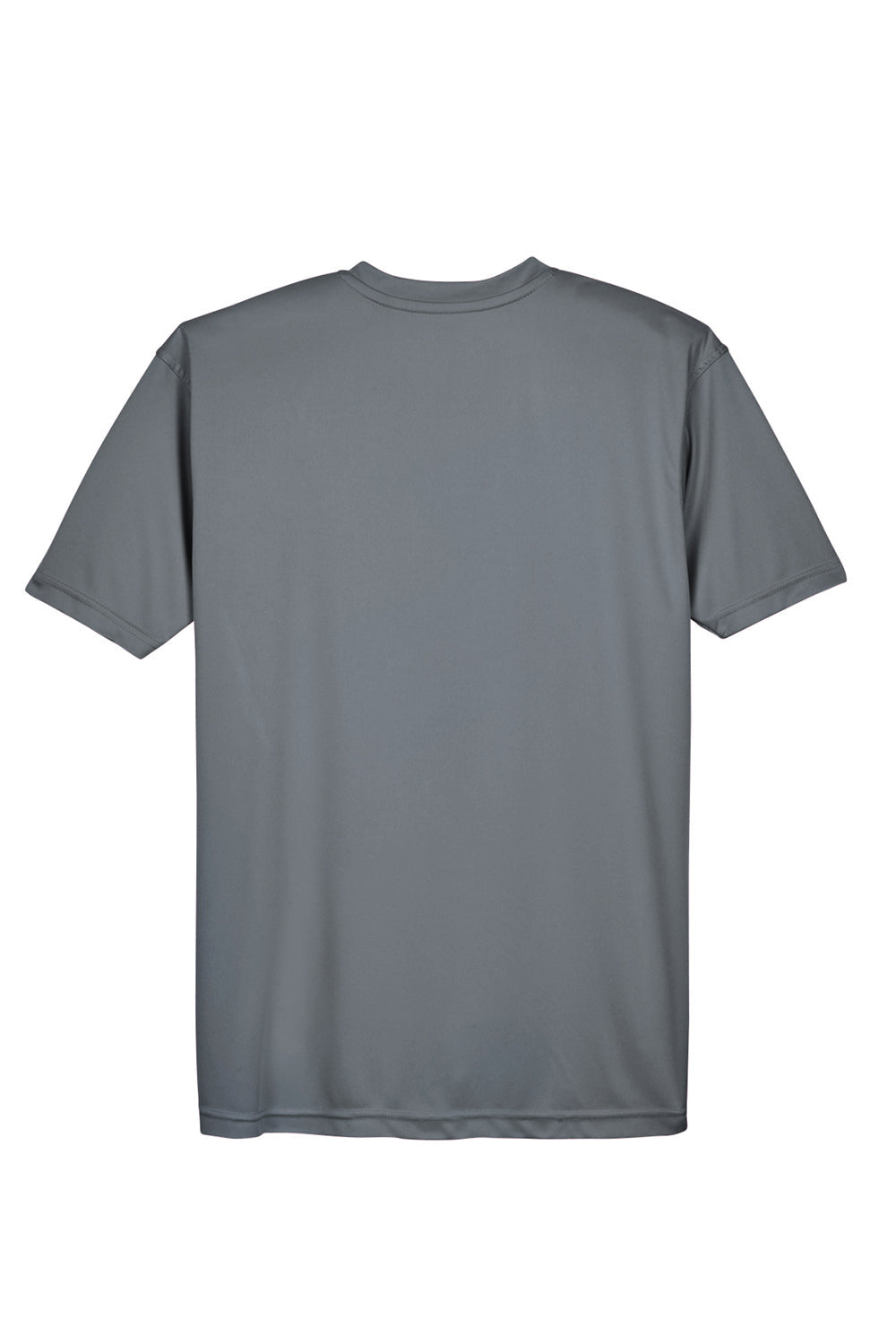 UltraClub Mens Cool & Dry Performance Moisture Wicking Short Sleeve Crewneck T-Shirt - Charcoal Grey - Closeout