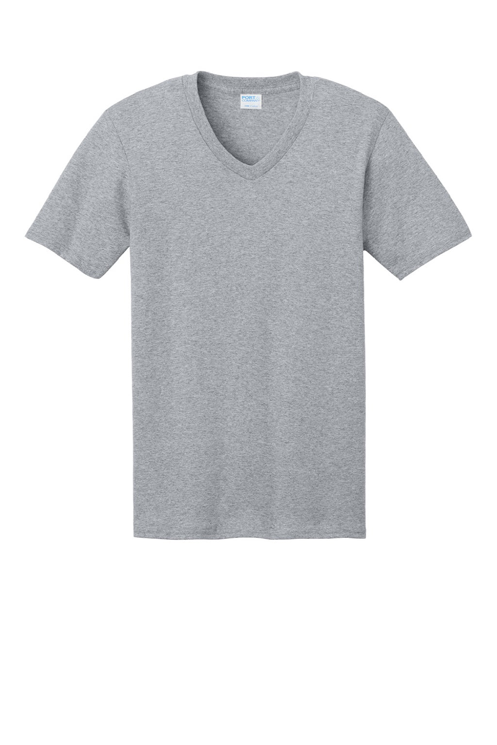 Mens Core Short Sleeve V-Neck T-Shirt - Heather Grey