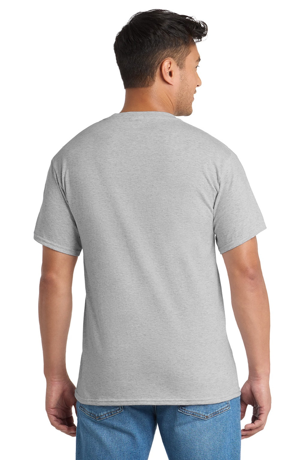 Mens Core Short Sleeve Crewneck T-Shirt w/ Pocket - Ash Grey