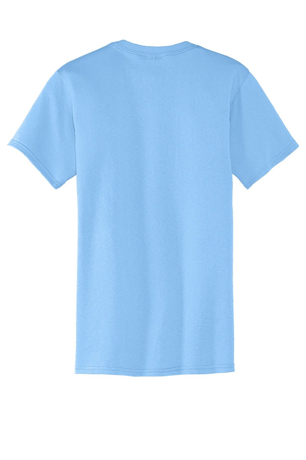 Mens Core Short Sleeve Crewneck T-Shirt w/ Pocket - Light Blue
