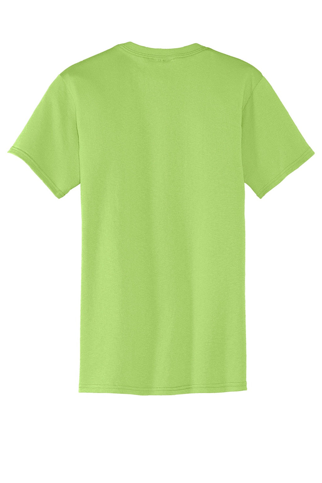 Mens Core Short Sleeve Crewneck T-Shirt w/ Pocket - Lime Green