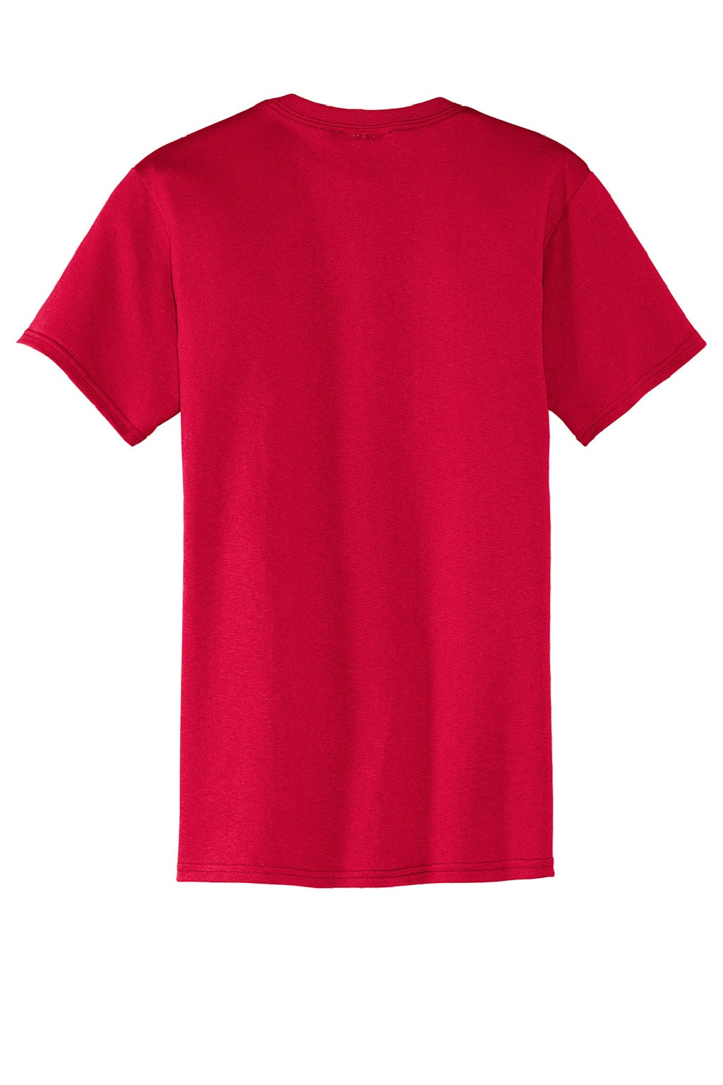 Mens Core Short Sleeve Crewneck T-Shirt w/ Pocket - Red