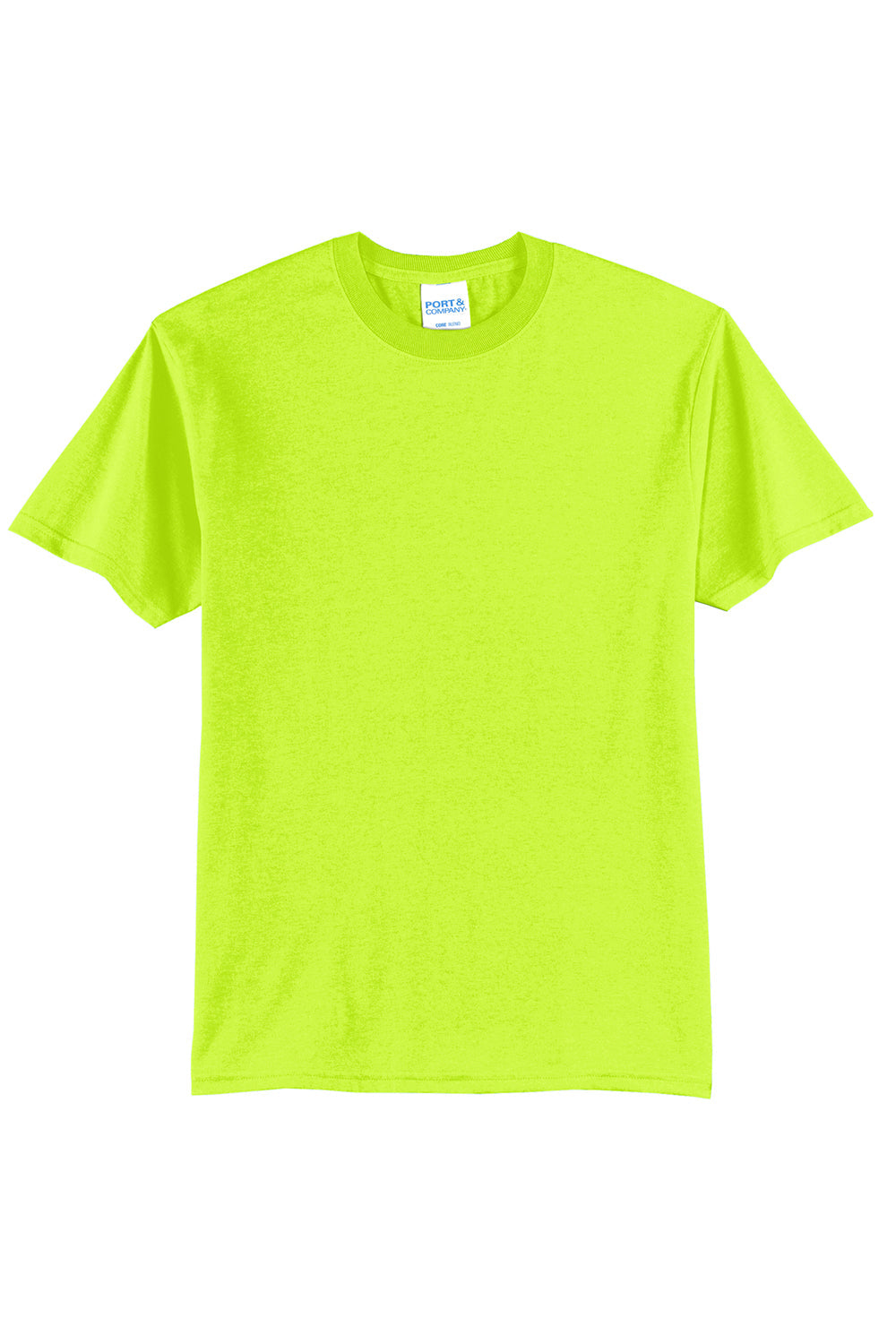 Mens Core Short Sleeve Crewneck T-Shirt - Safety Green