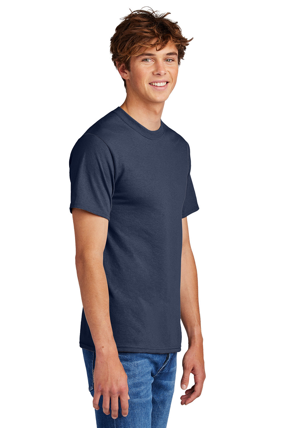 Mens Core Short Sleeve Crewneck T-Shirt - Navy Blue