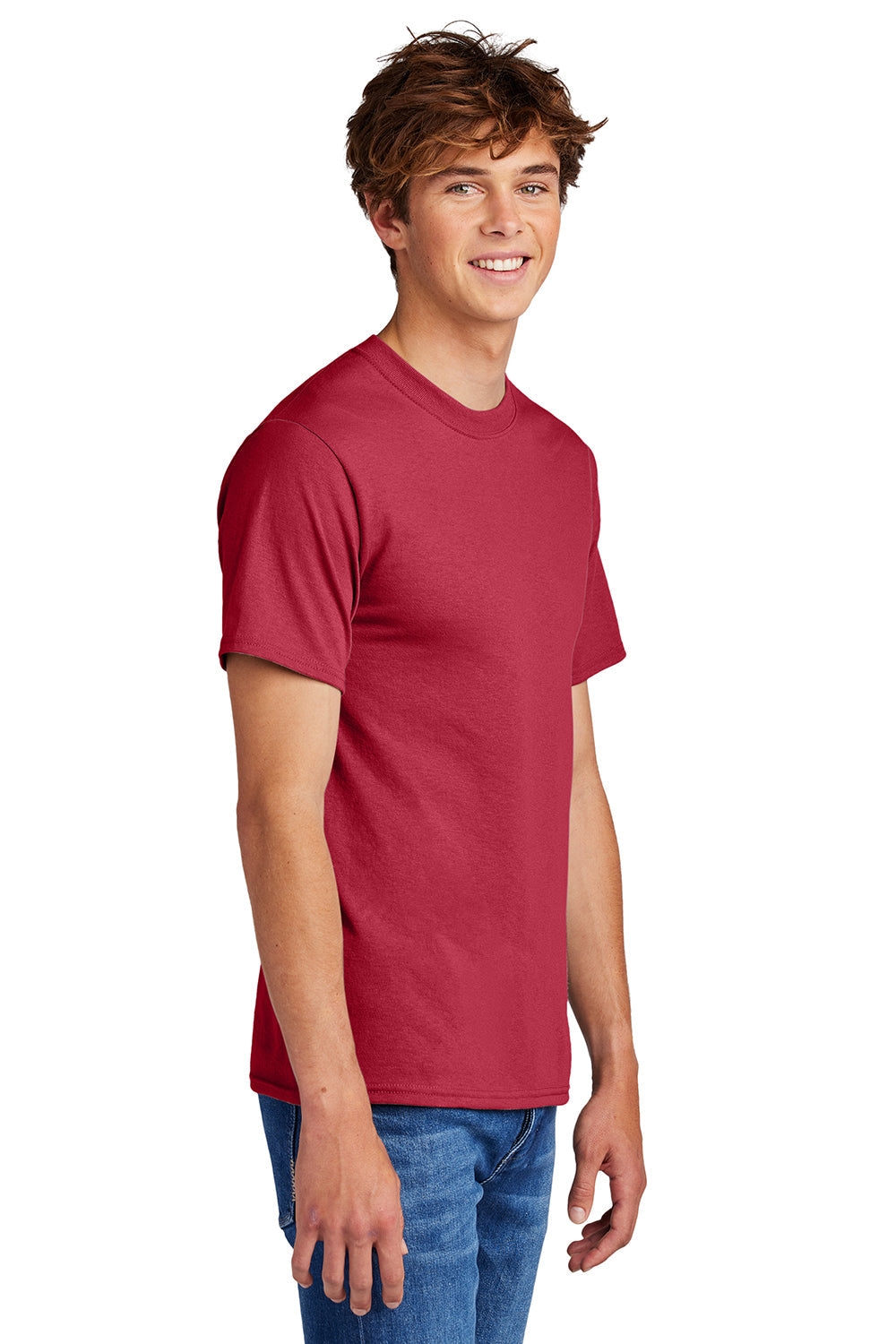 Mens Core Short Sleeve Crewneck T-Shirt - Red