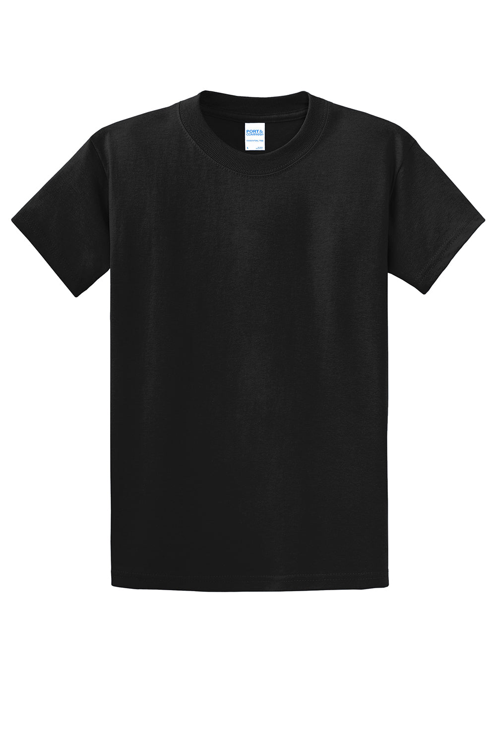 Mens Essential Short Sleeve Crewneck T-Shirt - Jet Black