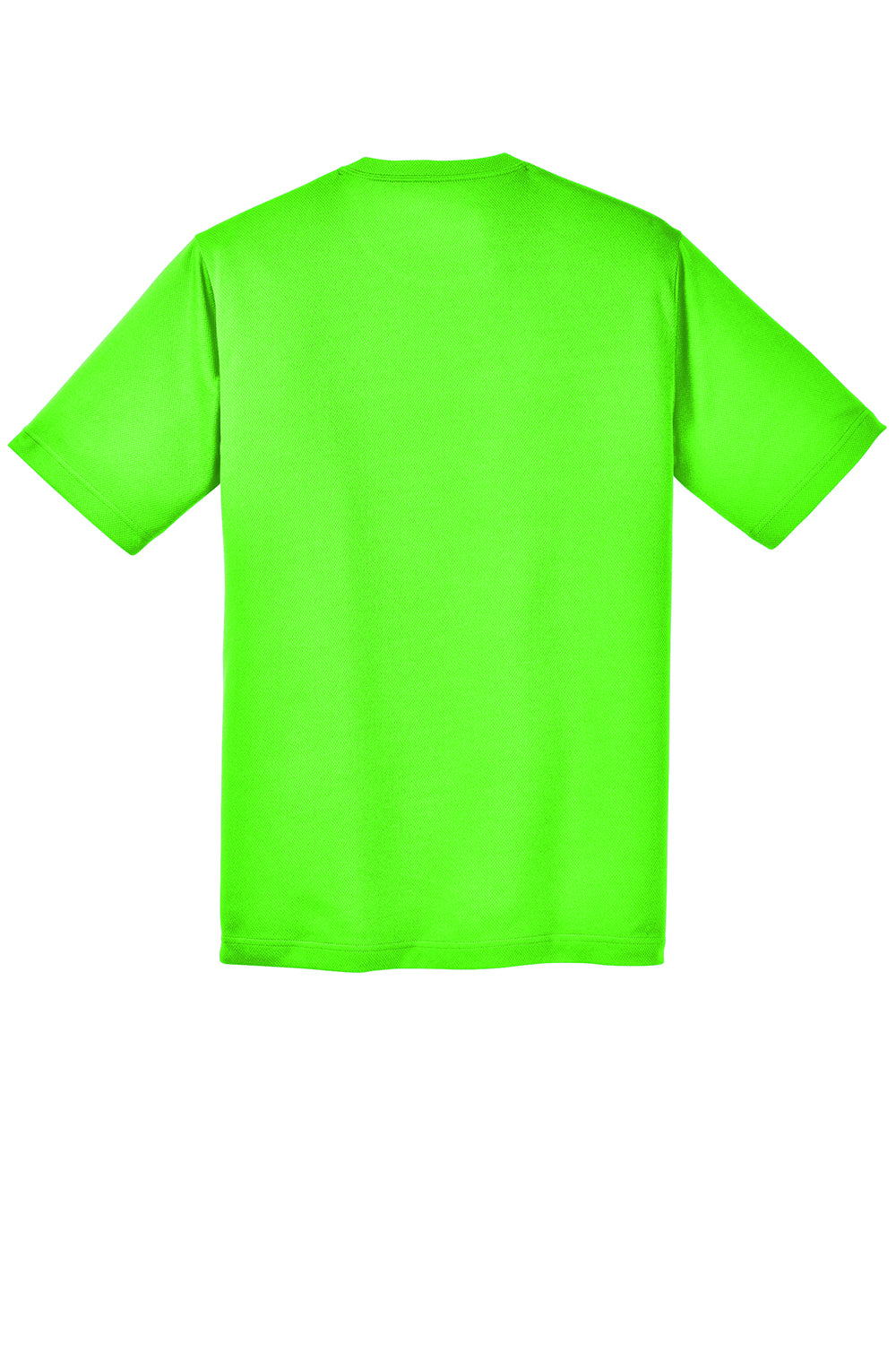 Sport-Tek Mens RacerMesh Moisture Wicking Short Sleeve Crewneck T-Shirt - Neon Green