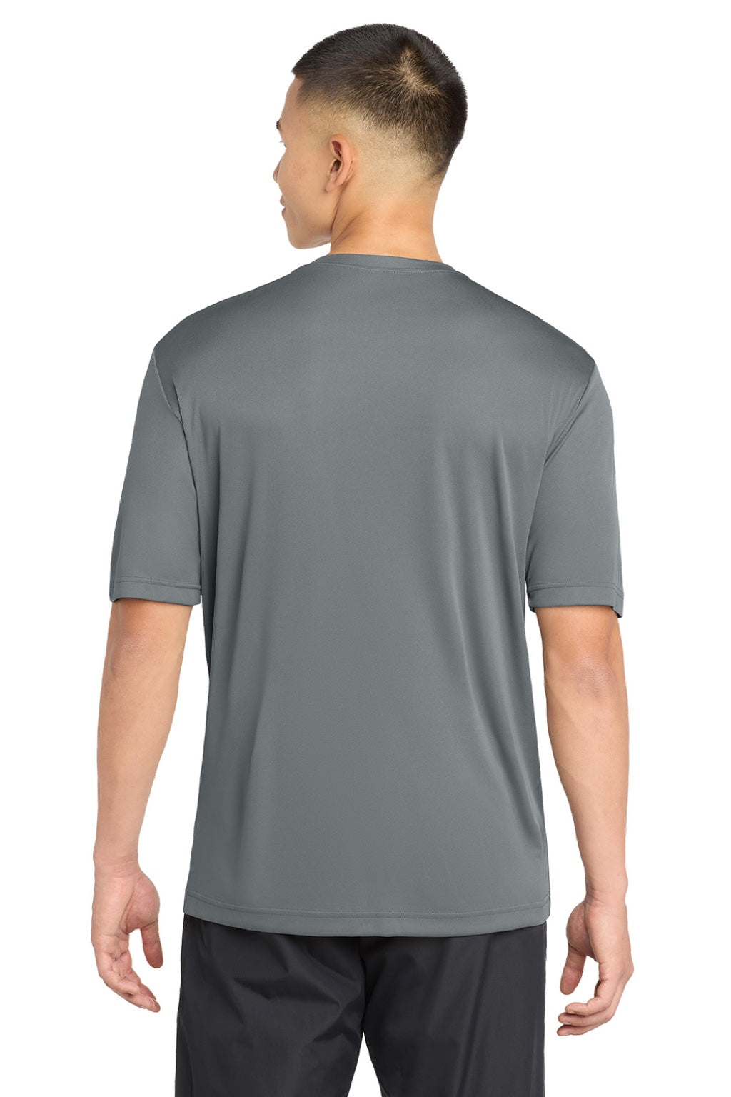 Sport-Tek Mens Competitor Moisture Wicking Short Sleeve Crewneck T-Shirt - Concrete Grey