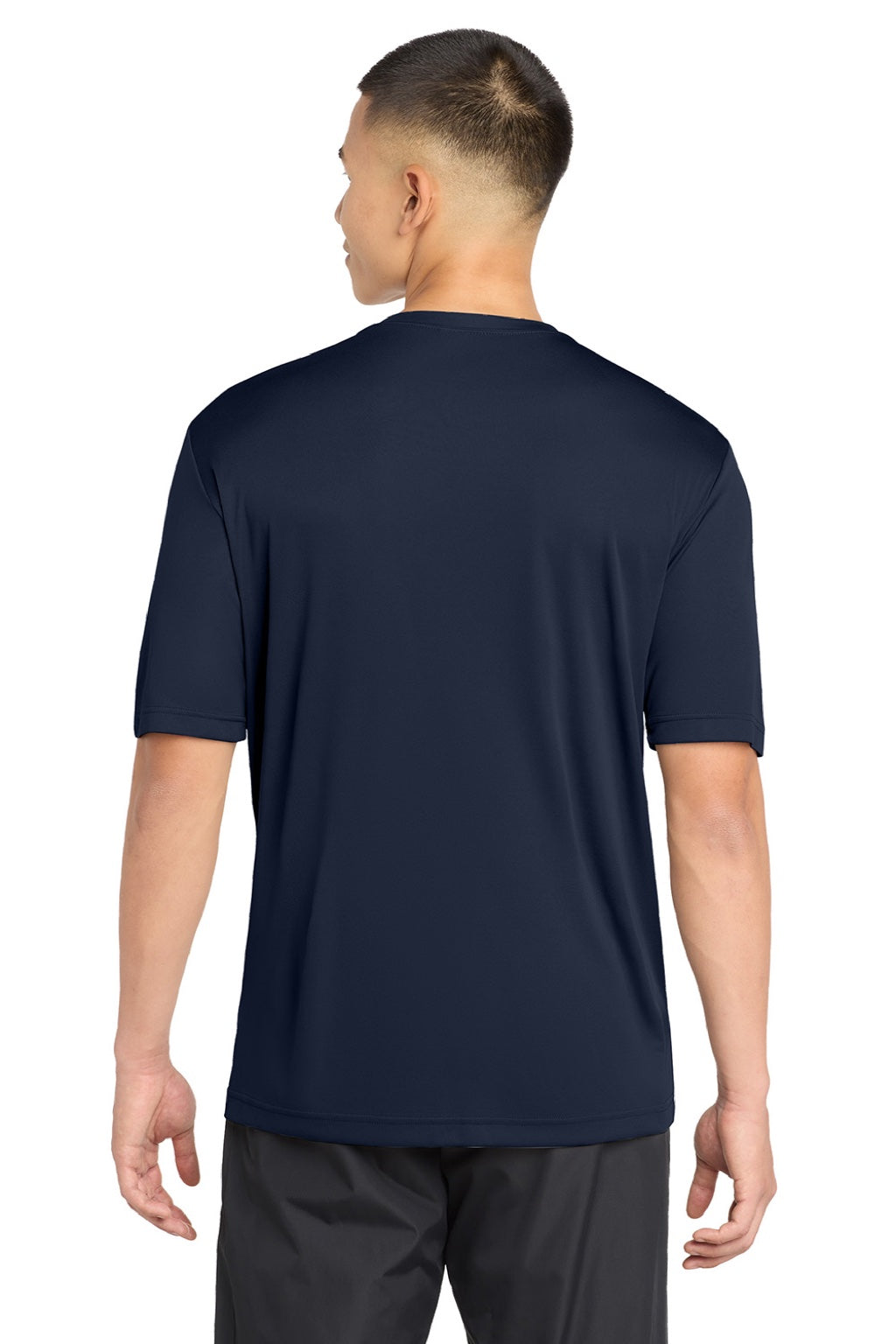Sport-Tek Mens Competitor Moisture Wicking Short Sleeve Crewneck T-Shirt - True Navy Blue