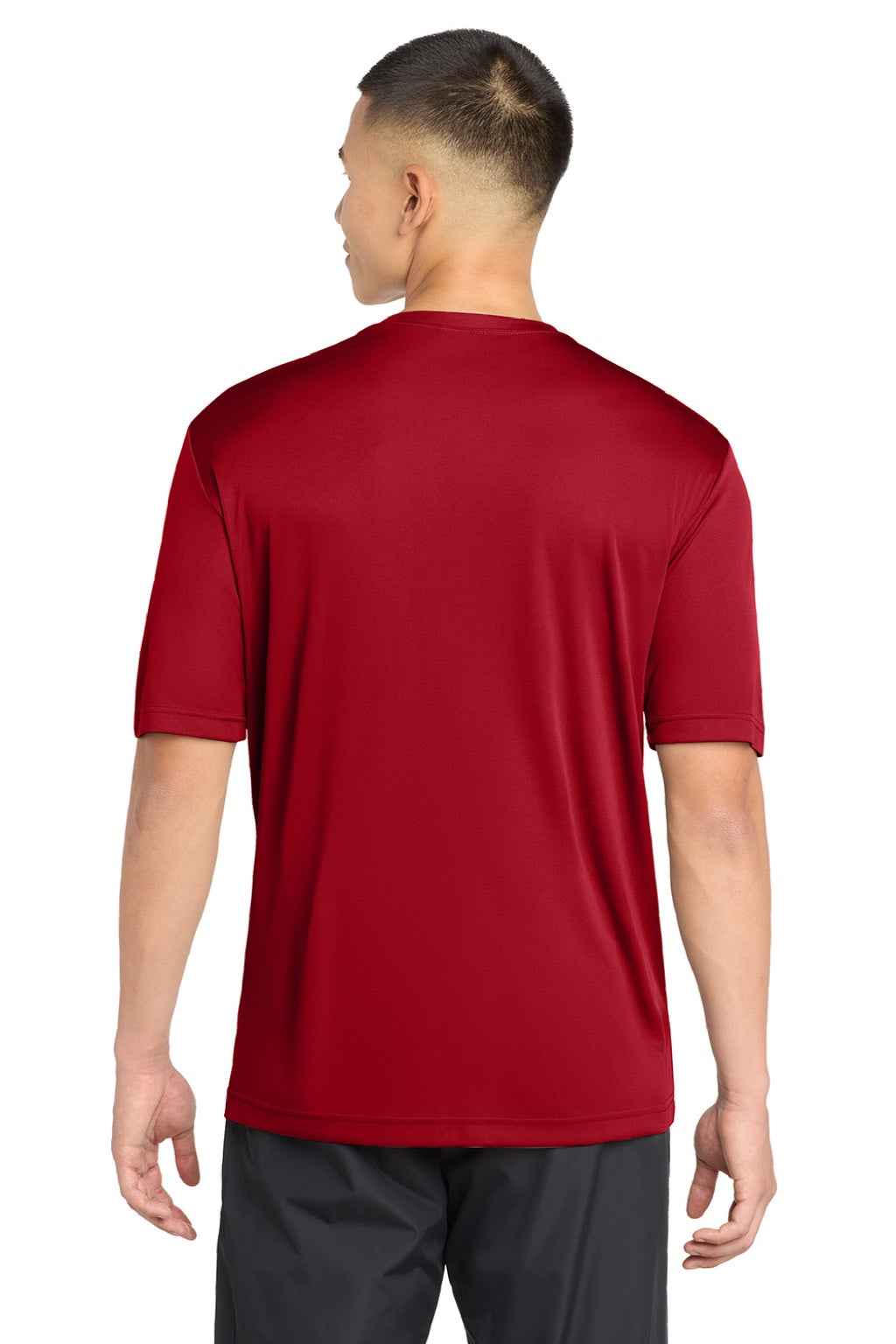 Sport-Tek Mens Competitor Moisture Wicking Short Sleeve Crewneck T-Shirt - True Red