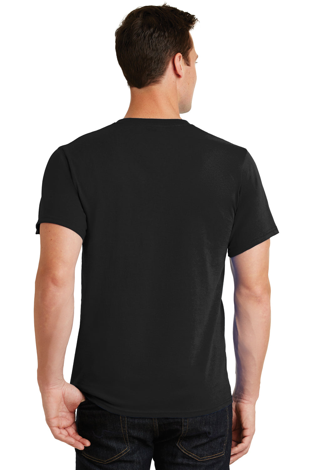 Mens Essential Short Sleeve Crewneck T-Shirt - Jet Black